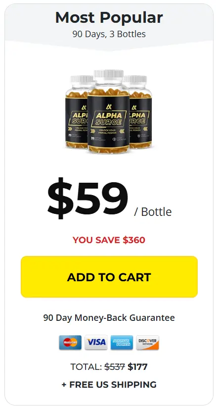 Alpha Surge  - 3 Bottle